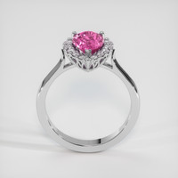 2.07 Ct. Pink Sapphire Ring, 14K White Gold 3