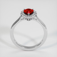 1.20 Ct. Ruby Ring, 14K White Gold 3