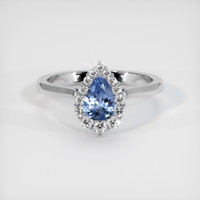 1.11 Ct. Sapphire Ring, 18K White Gold 1