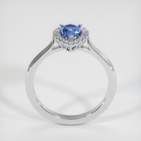 1.11 Ct. Sapphire Ring, 18K White Gold 3