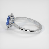 1.11 Ct. Sapphire Ring, 18K White Gold 4
