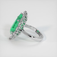 6.09 Ct. Emerald Ring, 18K White Gold 4