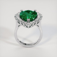 7.58 Ct. Emerald Ring, 18K White Gold 3