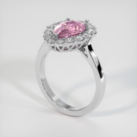 3.00 Ct. Sapphire Ring, 18K White Gold 2