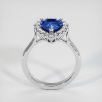 2.04 Ct. Sapphire Ring, 18K White Gold 3