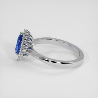 1.19 Ct. Bi Color Sapphire Ring, 18K White Gold 4