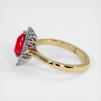 2.03 Ct. Ruby Ring, 14K White & Yellow 4