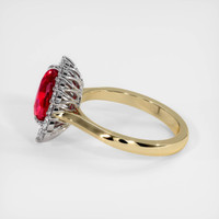 2.04 Ct. Ruby Ring, 14K White & Yellow 4