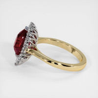 3.01 Ct. Ruby Ring, 18K White & Yellow 4