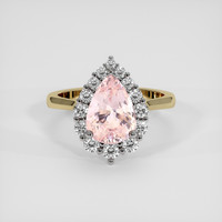 3.03 Ct. Pink Sapphire Ring, 18K White & Yellow 1
