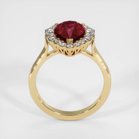 3.01 Ct. Ruby Ring, 10K Yellow Gold 3