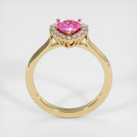 1.21 Ct. Pink Sapphire Ring, 14K Yellow Gold 3