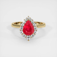 2.03 Ct. Ruby Ring, 14K Yellow Gold 1