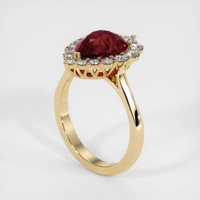 3.01 Ct. Ruby Ring, 14K Yellow Gold 2