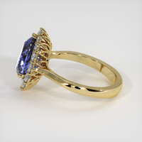 2.90 Ct. Blue Sapphire Ring, 14K Yellow Gold 4