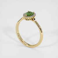 0.99 Ct. Sapphire Ring, 14K Yellow Gold 2