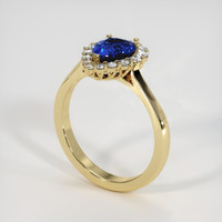 1.28 Ct. Sapphire Ring, 18K Yellow Gold 2