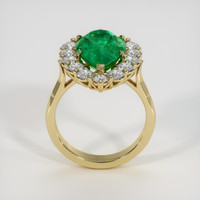 4.72 Ct. Emerald Ring, 18K Yellow Gold 3