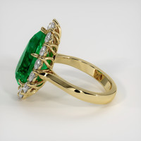 4.72 Ct. Emerald Ring, 18K Yellow Gold 4