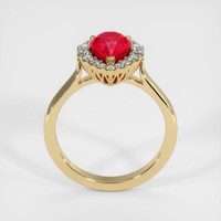 2.03 Ct. Ruby Ring, 18K Yellow Gold 3