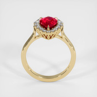 2.04 Ct. Ruby Ring, 18K Yellow Gold 3