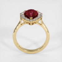 3.01 Ct. Ruby Ring, 18K Yellow Gold 3