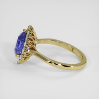 2.78 Ct. Color Change Sapphire Ring, 18K Yellow Gold 4