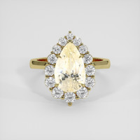 4.00 Ct. Yellow Sapphire Ring, 18K Yellow Gold 1