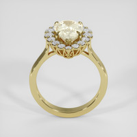 4.00 Ct. Yellow Sapphire Ring, 18K Yellow Gold 3