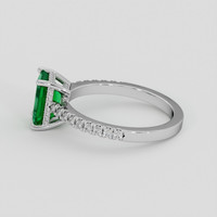 1.32 Ct. Emerald Ring, Platinum 950 4
