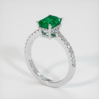 1.60 Ct. Emerald Ring, Platinum 950 2