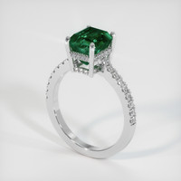 2.60 Ct. Emerald Ring, Platinum 950 2