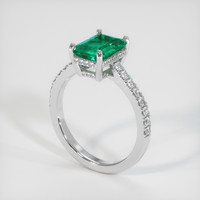 1.89 Ct. Emerald Ring, Platinum 950 2