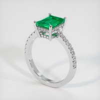 1.33 Ct. Emerald Ring, Platinum 950 2