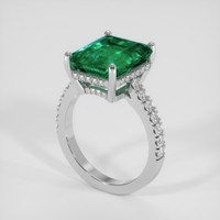 5.96 Ct. Emerald Ring, Platinum 950 2