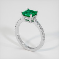 1.41 Ct. Emerald Ring, Platinum 950 2