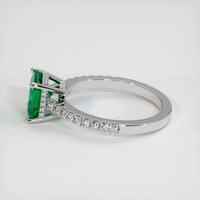 1.41 Ct. Emerald Ring, Platinum 950 4