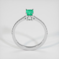 0.45 Ct. Emerald Ring, Platinum 950 3