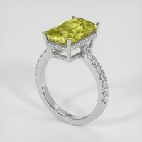 4.00 Ct. Gemstone Ring, Platinum 950 2