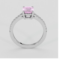 1.61 Ct. Pinkish Purple Sapphire Ring, Platinum 950 3