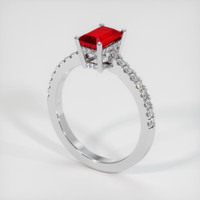 1.20 Ct. Ruby Ring, Platinum 950 2