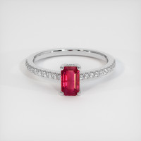 0.51 Ct. Ruby Ring, Platinum 950 1