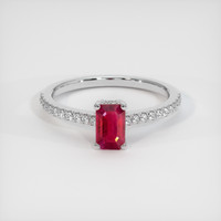 0.78 Ct. Ruby Ring, Platinum 950 1