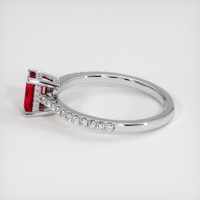 0.63 Ct. Ruby Ring, Platinum 950 4