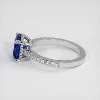 2.05 Ct. Blue Sapphire Ring, Platinum 950 4