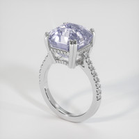 11.75 Ct. White Sapphire Ring, Platinum 950 2