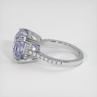 11.75 Ct. White Sapphire Ring, Platinum 950 4