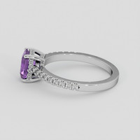 1.33 Ct. Purple Sapphire Ring, Platinum 950 4