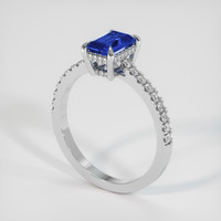 1.02 Ct. Blue Sapphire Ring, Platinum 950 2