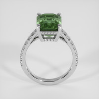 5.10 Ct. Bluish Green Sapphire Ring, Platinum 950 3